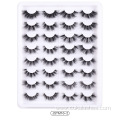 16 pairs wispy lashes natural fluffy false eyelashes